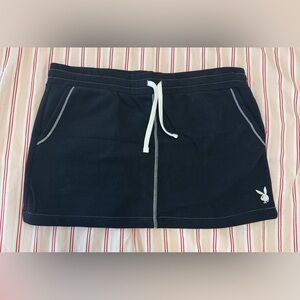 PLAYBOY Black and White SweatSkirt